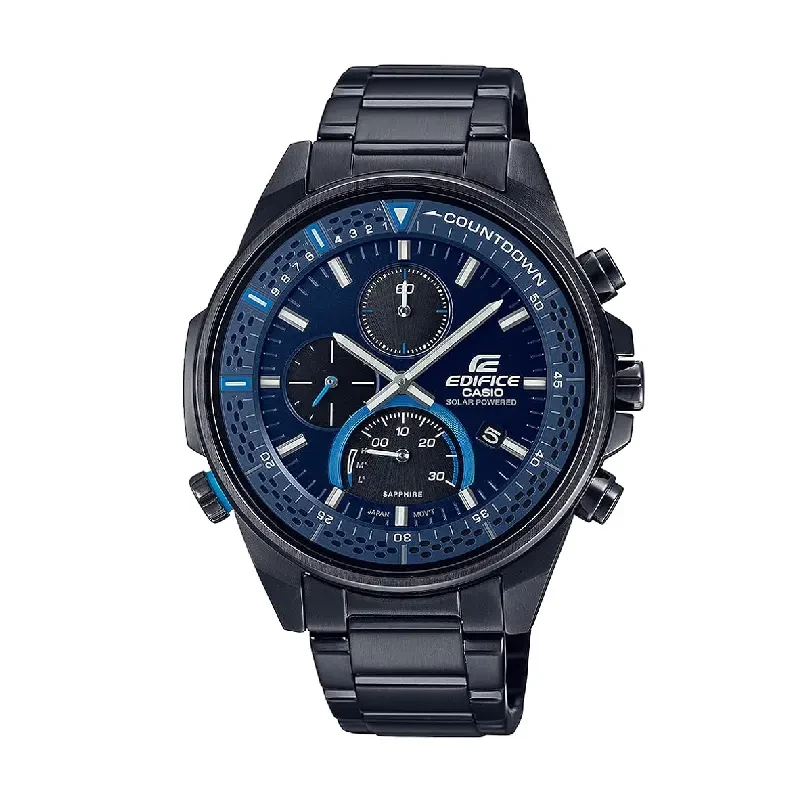 Casio Edifice Solar Chronograph Blue Dial Men's Watch- EFS-S590DC-2AV